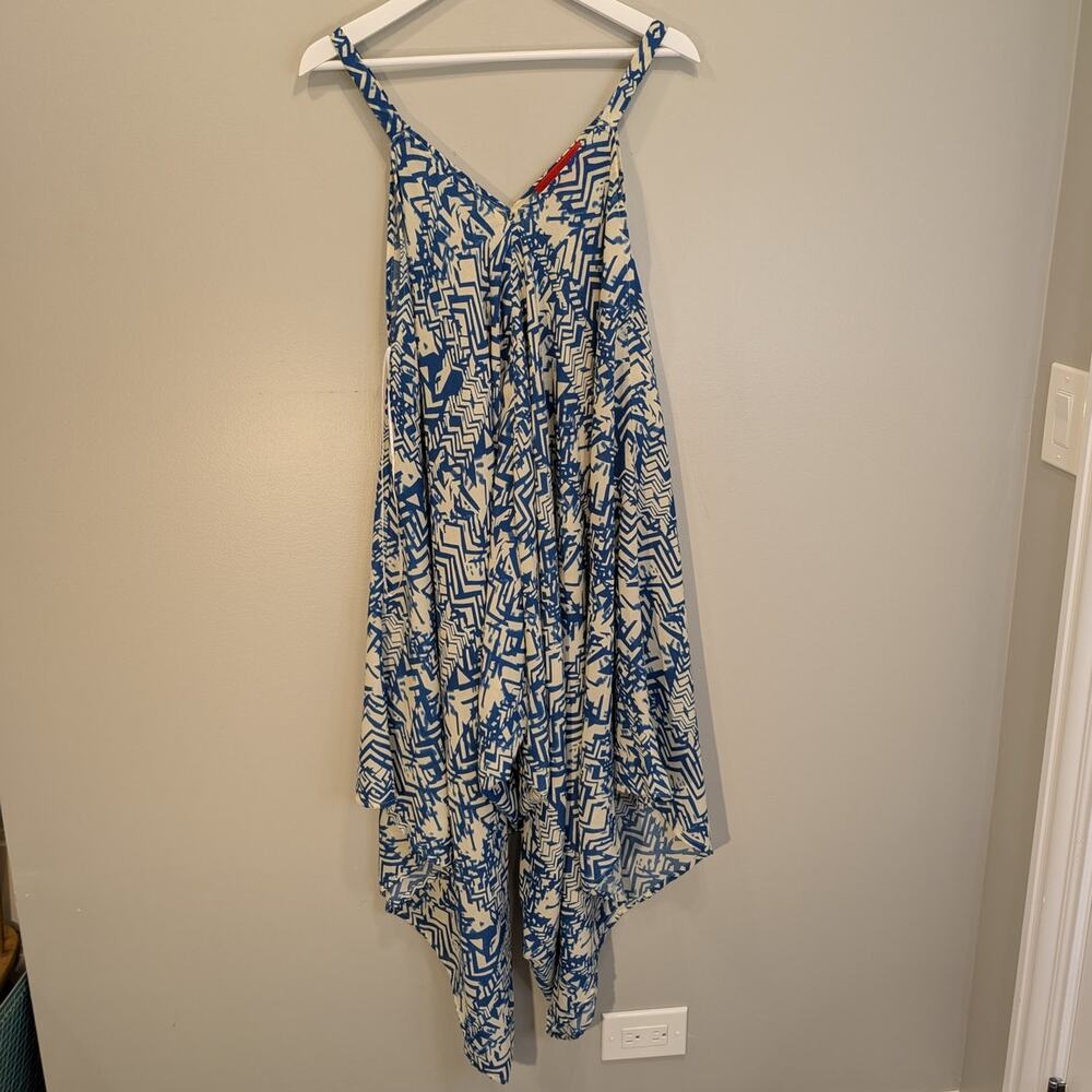 AKIRA Chicago Jumpsuit Coverup Beach Pool Lounge Travel Bold Print - Size S